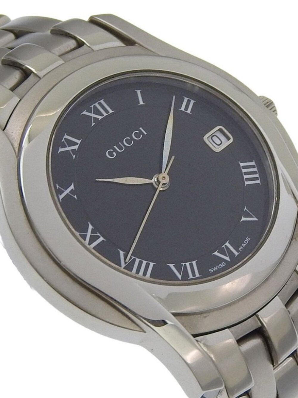 GUCCI Watches 5500M black blackDial Stainless Steel Quartz Analog display ... - Picture 10 of 13